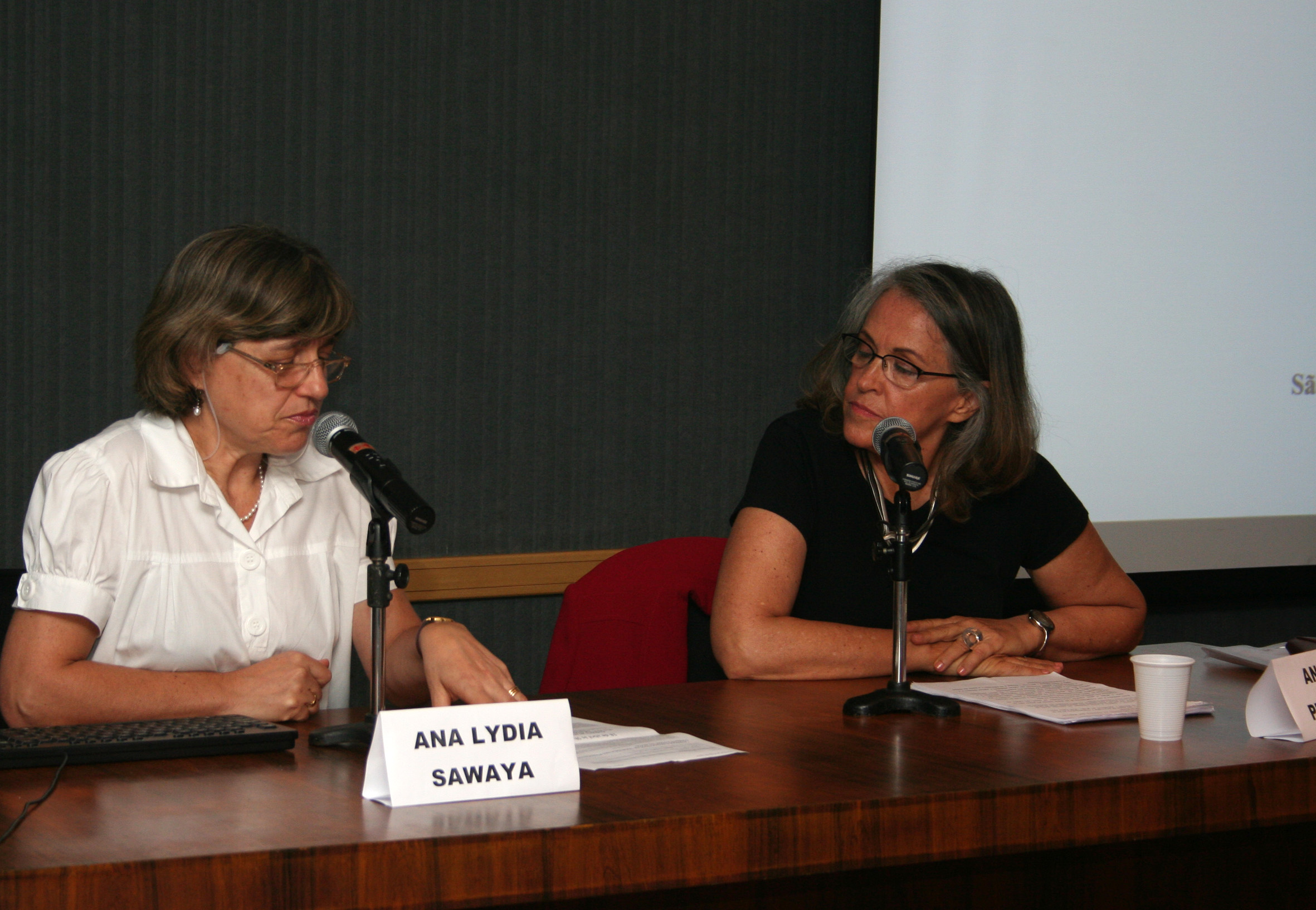 Ana Lydia Sawaya e Anna Peliano