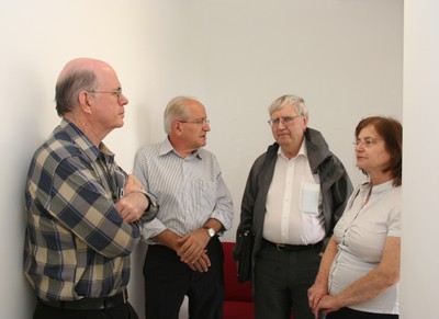 Eliezer Rabinovici, César Ades e Peter Goddard