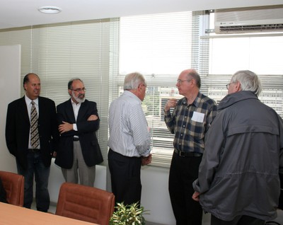 Guilherme Ary Plonski, César Ades, Eliezer Rabinovici e Peter Goddard