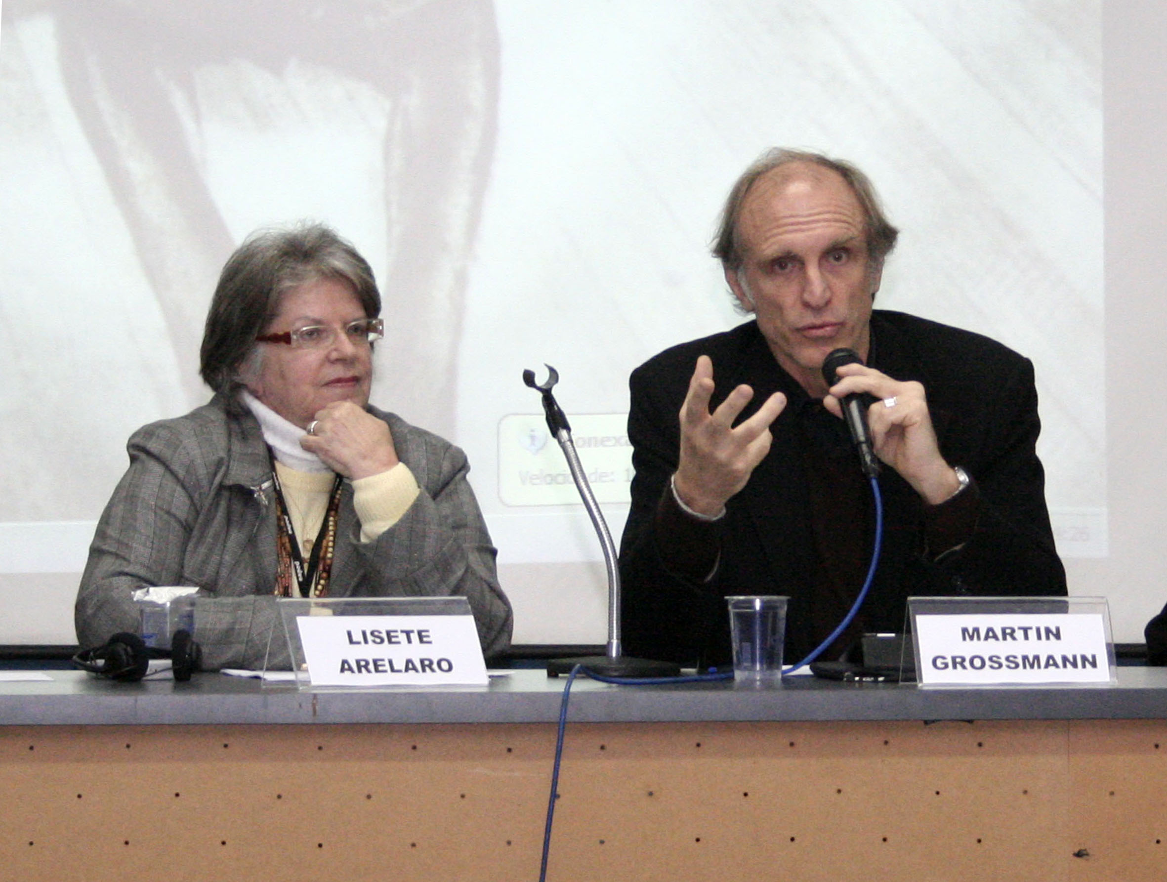 Lisete Arelano e Martin Grossmann