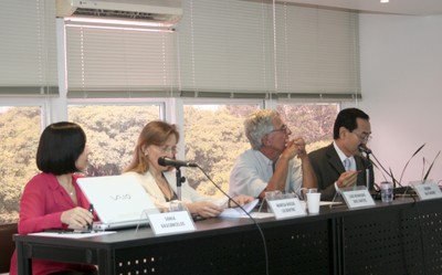 Sonia Maria Ramos Vasconcelos, Marisa Russo Lecointre, Luiz Henrique Lopes dos Santos e Edson Watanabe