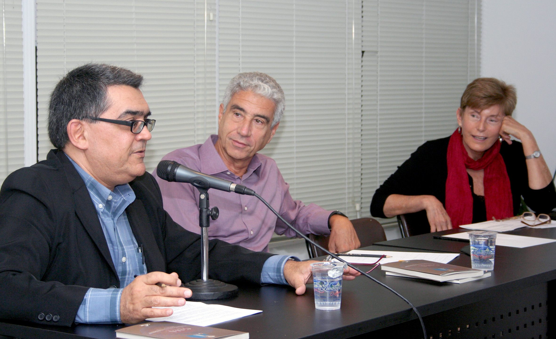 Marcelo Leite, José Eli da Veiga e Sonia Barros de Oliveira