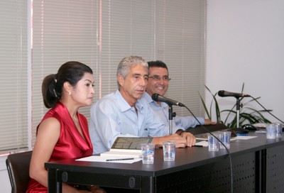 Elbia Melo, José Eli da Veiga e Osvaldo Soliano Pereira
