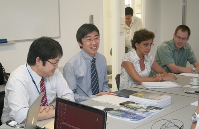 Susumu Saito, Dapeng Cai, Silvia Dantas e Richard Meckien