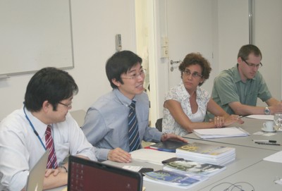 Susumu Saito, Dapeng Cai, Silvia Dantas e Richard Meckien