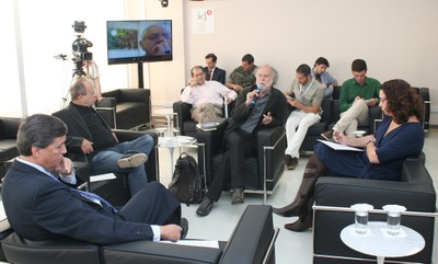 Pedro Dallari, Renato Janine, Bernardo Sorj (monitor), Massimo Canevacci e Deisy Ventura