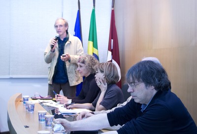 Martin Grossmann, Vera da Silva Telles, Maria Alice Rezende de Carvalho, Bernardo Sorj e Danilo Martuccelli