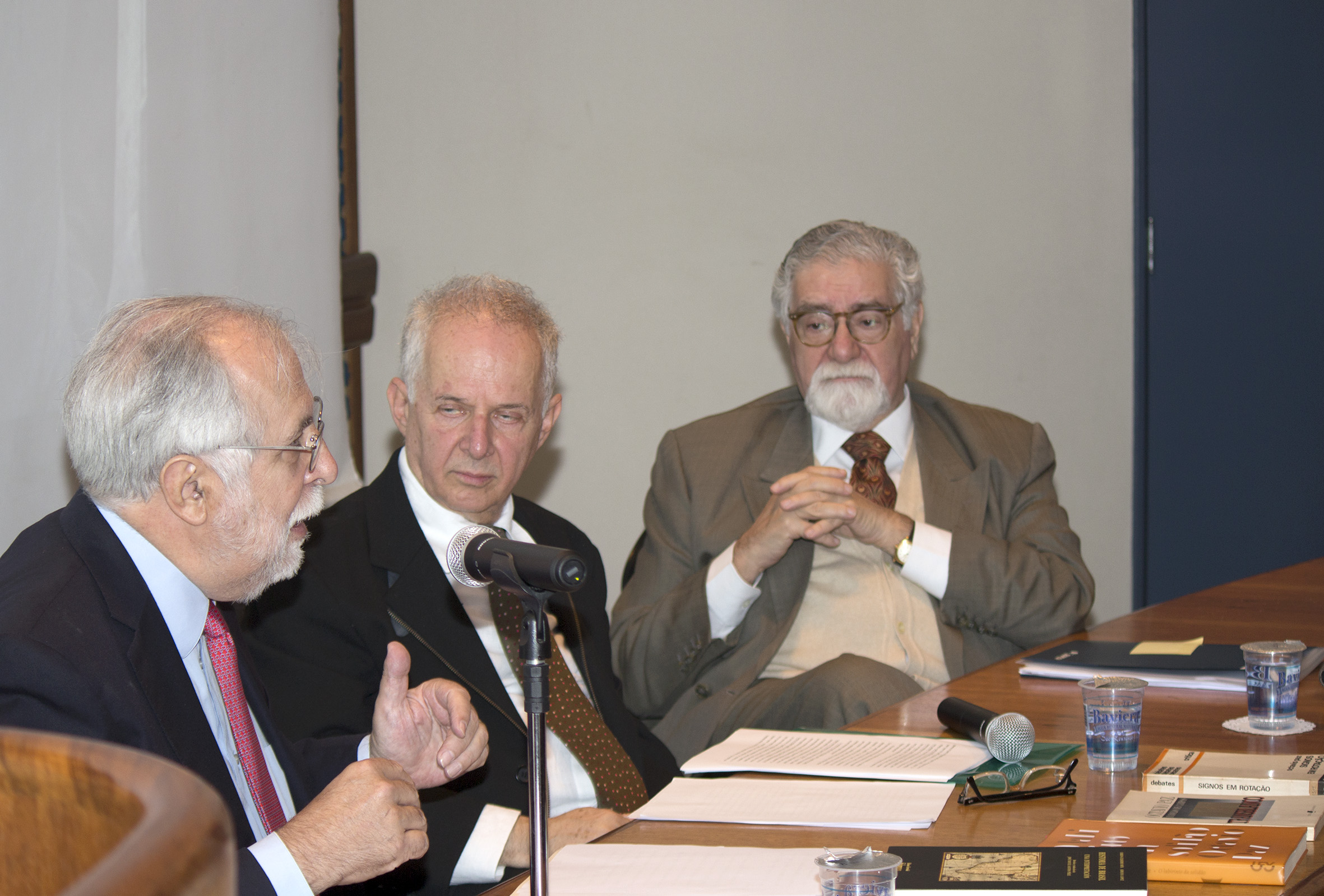 Carlos Guilherme Mota, Francisco Javier Garciadiego Dantán, Jorge Schwartz e Celso Lafer