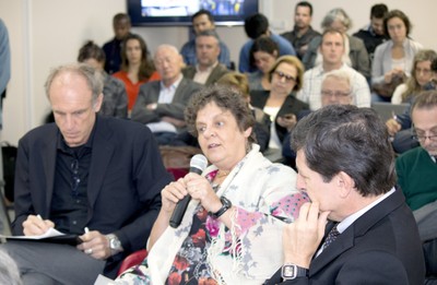 Martin Grossmann, Elizabeth Balbachevsky e José Eduardo Krieger