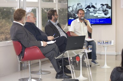 Ricardo Bielchowsky, Bernardo Sorj, Márcio Bobik Braga e Fabio Santos