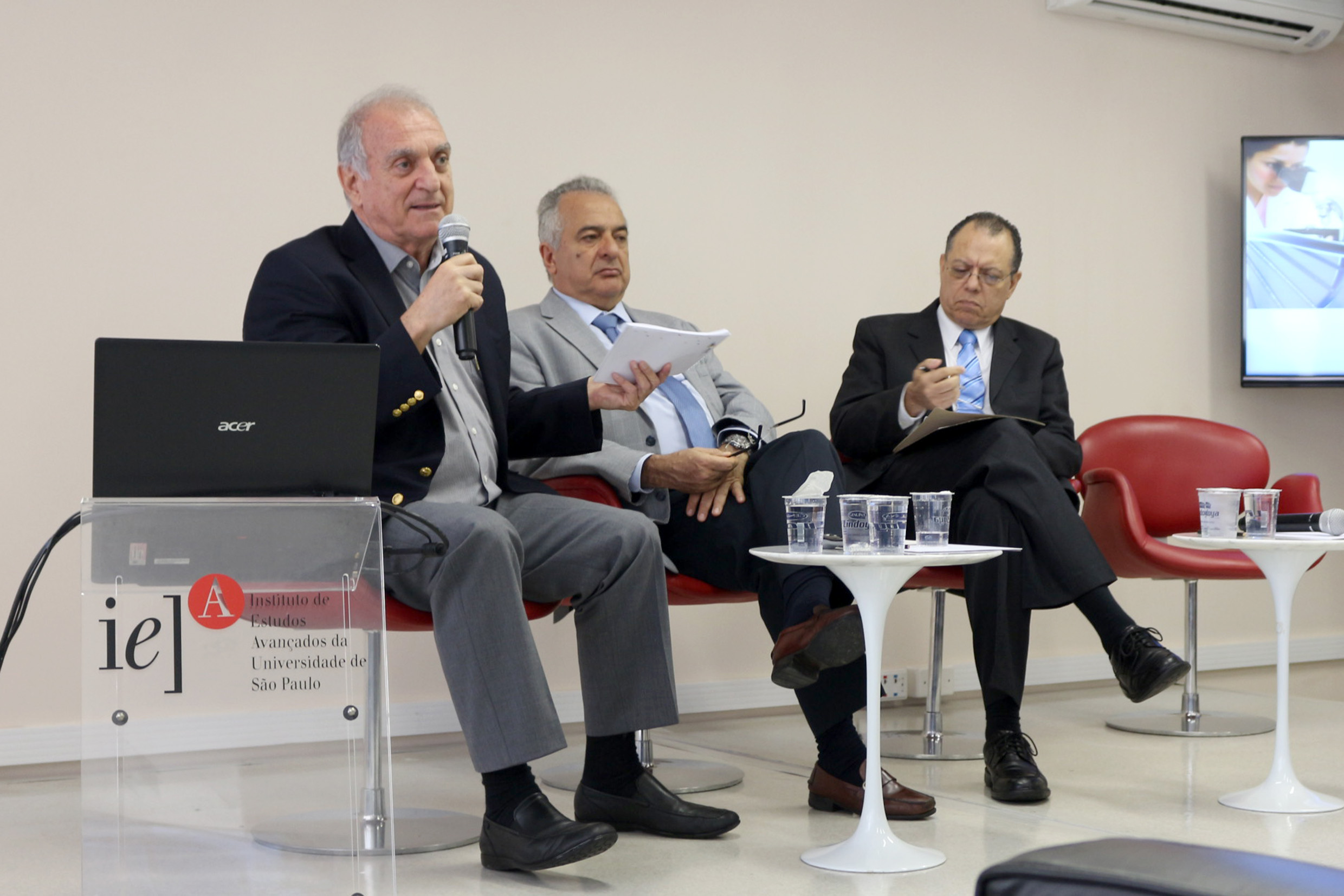 José Fernando Perez, Jorge Kalil e Glaucius de Oliva