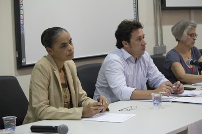 Marina Silva, Luiz Carlos Beduschi Filho e Neli Aparecida de Mello-Théry 