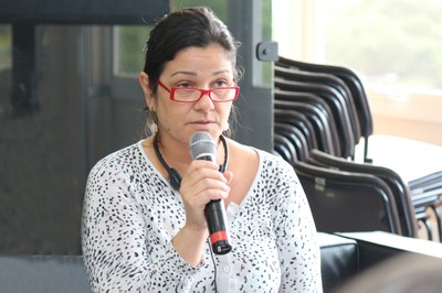 Sylvia Miguel, jornalista do IEA participa do debate