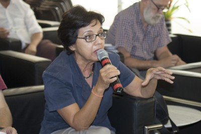 Marinilzes Maradillo Mello faz perguntas durante o evento