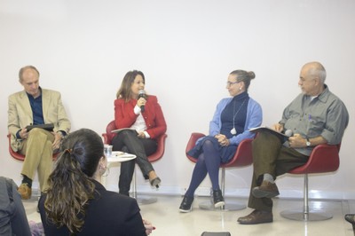 Martin Grossmann, Patrícia Iglesias, Lídia Passos e José Pedro de Oliveira Costa