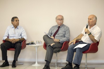Iram Rodrigues, Francisco Zapata e Reginaldo Moraes 