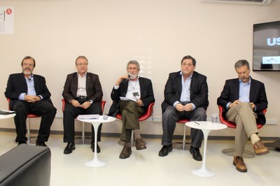 Guilherme Werneck, Carlos Gadelha, Moisés Goldbaum, Roger Chammas e Carlos Henrique de Brito Cruz
