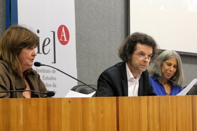 Maria Inês Assumpção Fernandes, Georges Gaillard e Olgária Matos - 22/02/2016