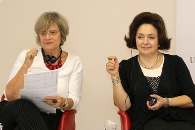 Vera Soares e Leila Saadé