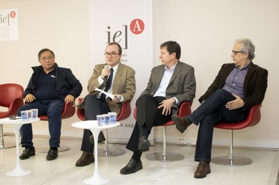 Kazuo Nishimoto, Julio Romano Meneghini,  José Eduardo Krieger e Marcos Buckeridge