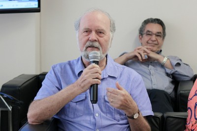 Umberto Cordani e ao fundo Nílson José Machado