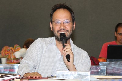 Eduardo de Lima Caldas fala durante o debate - 26/10/2016