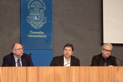 Carlos Alfredo Joly, José Eduardo Krieger e Marcos Buckeridge