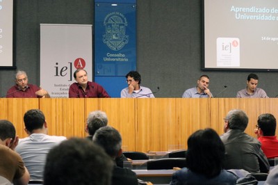 Renato Vicente, Claudio Santos Pinhanez, Eduardo Zancul, Eduardo Hruschka e Gustavo Ioschpe