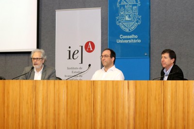 Marcos Buckeridge, Fábio Gagliardi Cozman e José Eduardo Krieger
