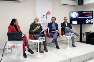 Ligia Fonseca Ferreira, Eduardo de Assis Duarte, Hélio Guimarães e Pedro Marques