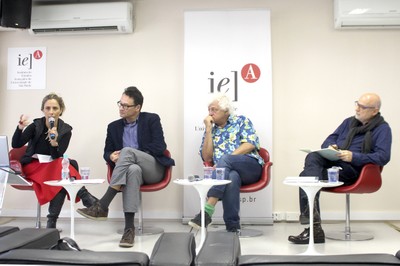 Priscila Arantes, Marcio Seligmann-Silva, Marcelo Brodsky e Agnaldo Farias