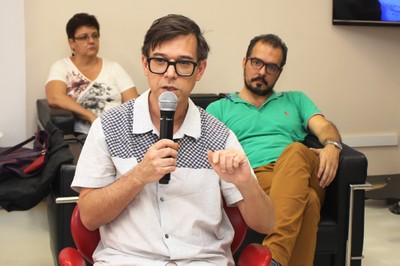 O conferencista Marcelo Rezende, curador e jornalista especializado em cultura