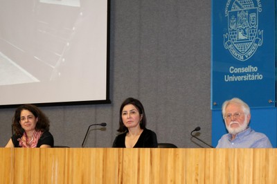 Paula Braga, Sônia Salzstein e Celso Favaretto