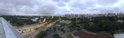 Visão panorâmica do bairro do Ibirapuera