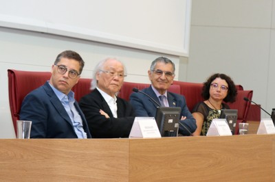 Eduardo Saron, Ricardo Ohtake, Vahan Agopyan e Eliana Sousa Silva