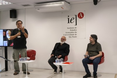Paolo Zanotto, Luiz Felipe Pondé e Fernando José Coscioni