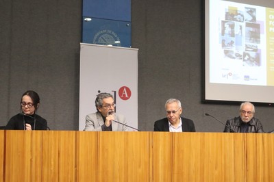 Patrícia Mota Guedes, Nílson José Machado, Lino de Macedo e Luís Carlos de Menezes