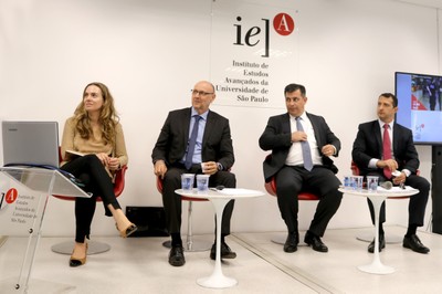 Ligia Mori Madeira, Luiz Fernando Correa, Leandro Daiello e Rogério Galloro