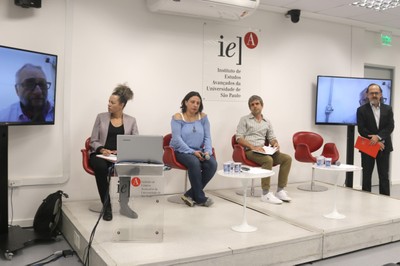 Maria Cecilia Oliveira, Camila Caldeira Nunes, Gabriel de Santis Feltran, Rogério Arantes e Paulo Saldiva, via skype