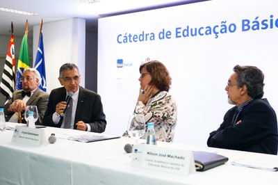 Paulo Saldiva, Vahan Agopyan, Angela Dannemann e Nílson José Machado