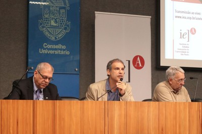Sylvio Canuto, João Sette Whitaker e Paulo Saldiva