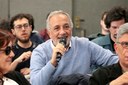 Luciano Migliaccio faz perguntas ao expositor durante o debate - 16/08/2019