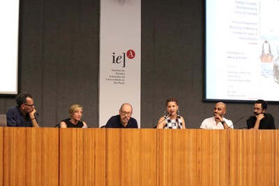 Rommulo Vieira Conceição, Giselle Beiguelman, Paulo Herkenhoff, Anna Maria Canavarro Benite, Igor Simões e Jaime Lauriano