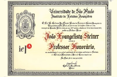 Título Professor honorário Joao Steiner