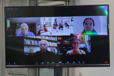 Participantes via vídeo-conferência