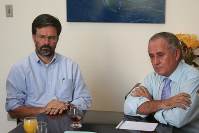 Carlos Henrique de Brito Cruz e Fernando Leça