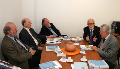 Umberto Cordani, Gehard Malnic, Jacques Marcovitch, Carlos Guilherme Mota e Alfredo Bosi