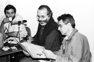 Ênio Squeffi, José Eduardo Martins e Willy Corrêa de Oliveira