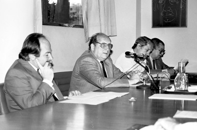 Jacques Marcovitch, Georgi Arbatovi, Tamas Szmrecsányi e Embaixador Amaury Porto de Oliveira 