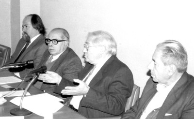 Jacques Marcovitch, ..., Gustavo Beyhaut e Aziz Ab'Saber
